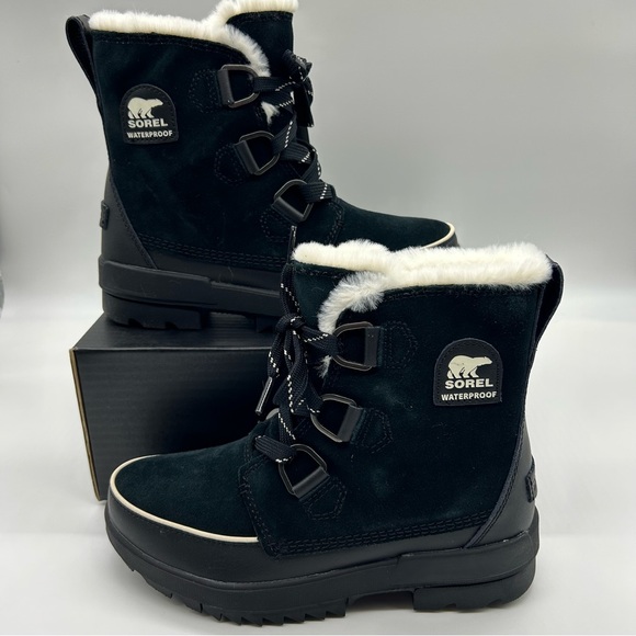 Sorel Shoes - NWT Sorel Black Tívolis IV 8 Waterproof Short Boots Suede Winter Snow Winter